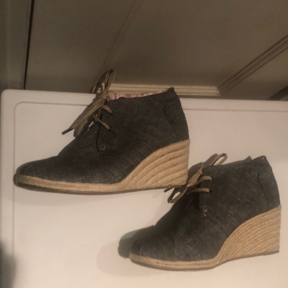 TOMS espadrille booties
